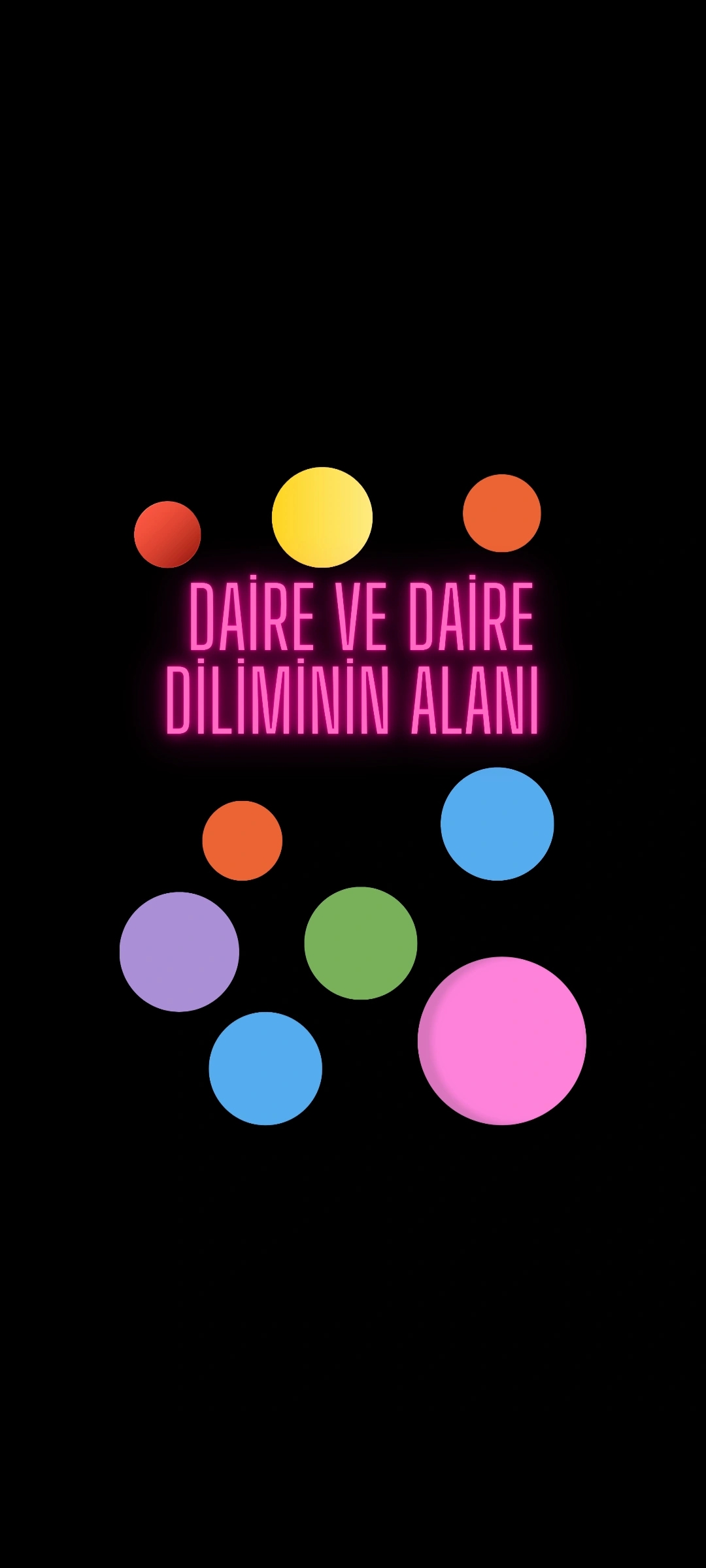 DAİRENİN ALANI